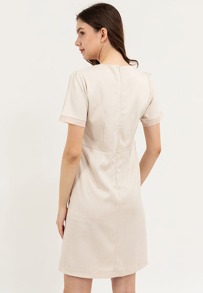 Krizia Classic Mock Wrap Dress with Flaps Pocket on the Side