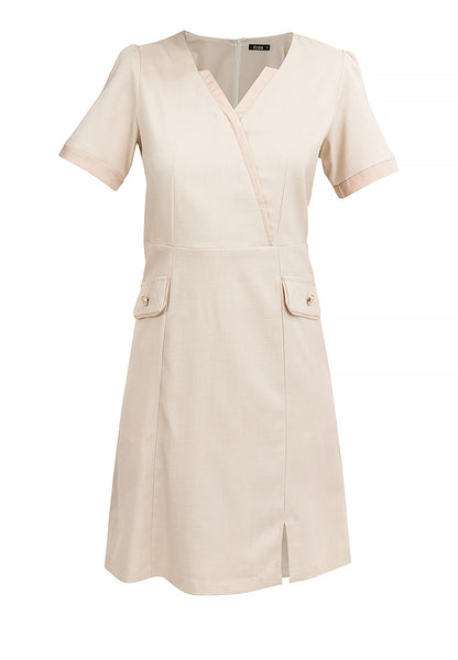 Krizia Classic Mock Wrap Dress with Flaps Pocket on the Side