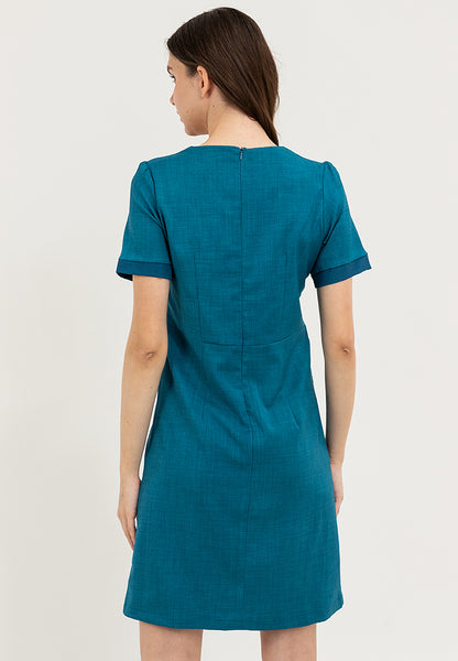 Krizia Classic Mock Wrap Dress with Flaps Pocket on the Side