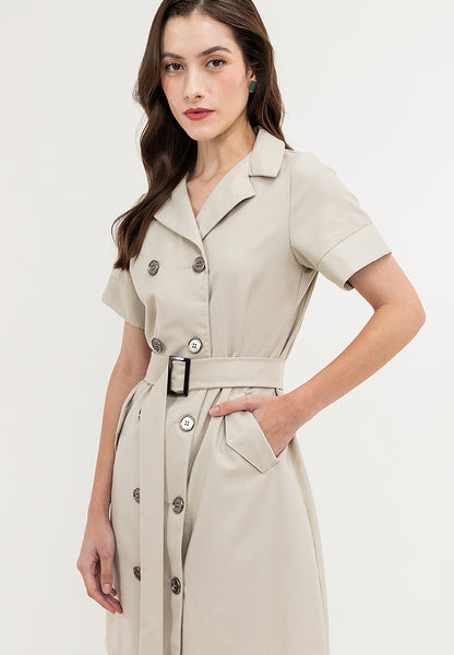 Krizia Trench Dress with Belt