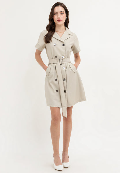 Krizia Trench Dress with Belt