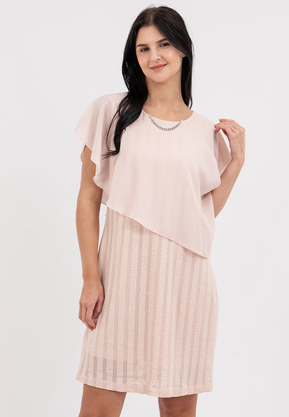 Krizia Overlay Dress with Detachable Necklace