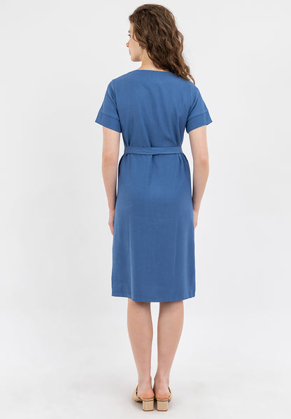 Krizia Square Neck Front Zipper Dress