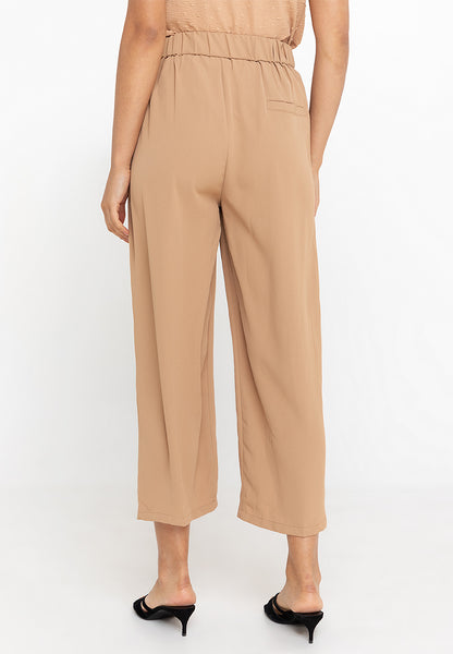 Krizia High Waist Chain-Link Pleated Pants