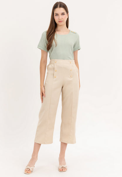 Krizia Button Front Pants