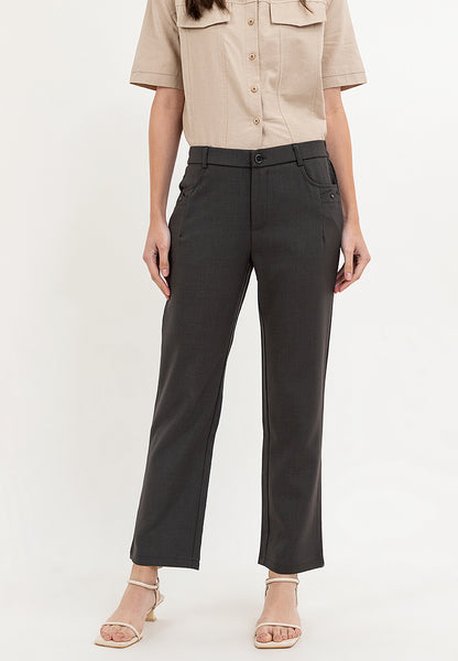 Krizia Cotton Blend Straight Cut Ultra Stretch Pants