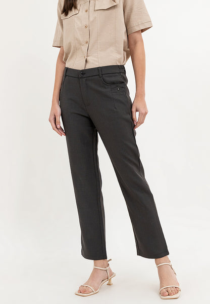 Krizia Cotton Blend Straight Cut Ultra Stretch Pants