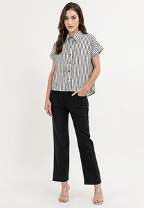 Krizia Cotton Blend Straight Cut Ultra Stretch Pants