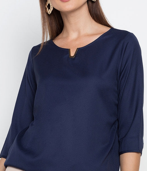 3/4 Blouse with V-detail