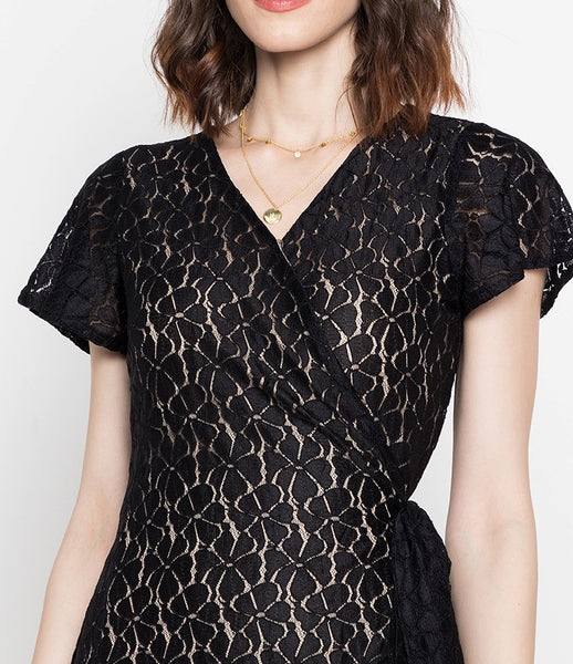 Wrap Lace Dress