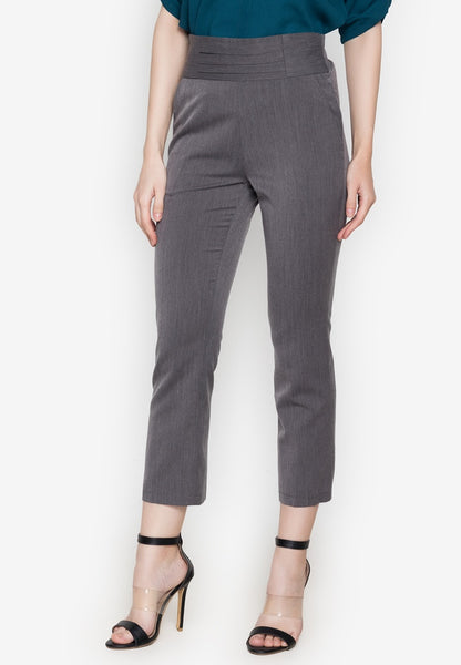 Highwaist Detail Straight Cut Pants