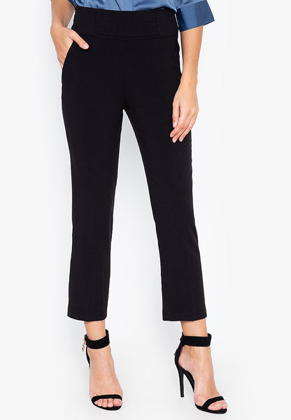 Highwaist Detail Straight Cut Pants